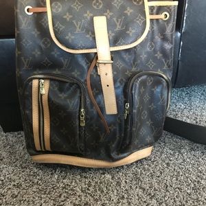 Real Louis Vuitton monogram Bosphore backback